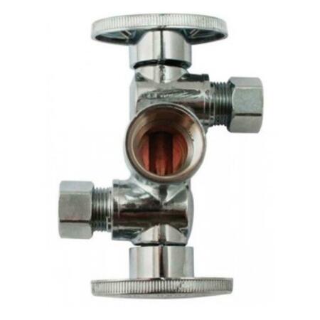 GIZMO K2903DHLF 250 psi Three-Way Quarter Turn Dual Shut-Off Valve 0.62 in. GI154770